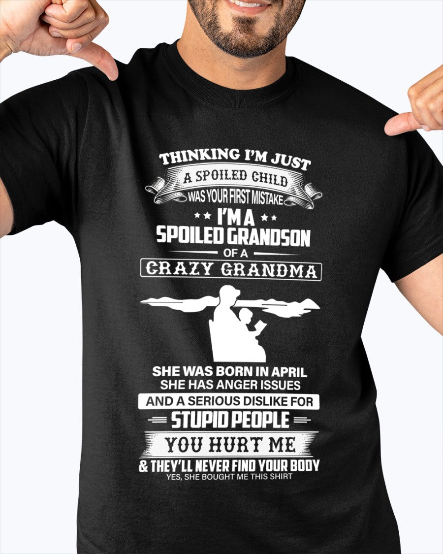 Spoiled by Grandma Shirt April Edition – From Grandma to Grandson virgo04 (SKU-GMS2-04)