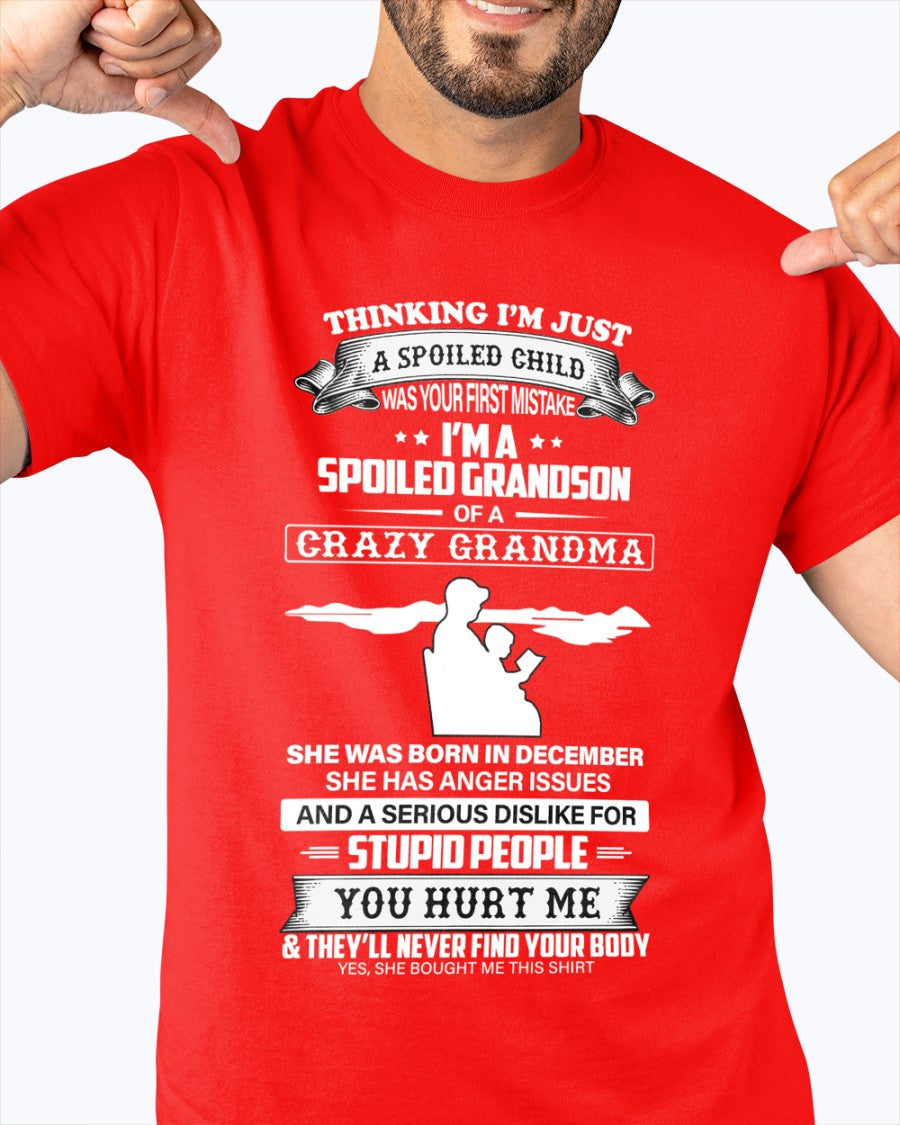 Spoiled by Grandma Shirt December Edition – From Grandma to Grandson virgo12 (SKU-GMS2-12)