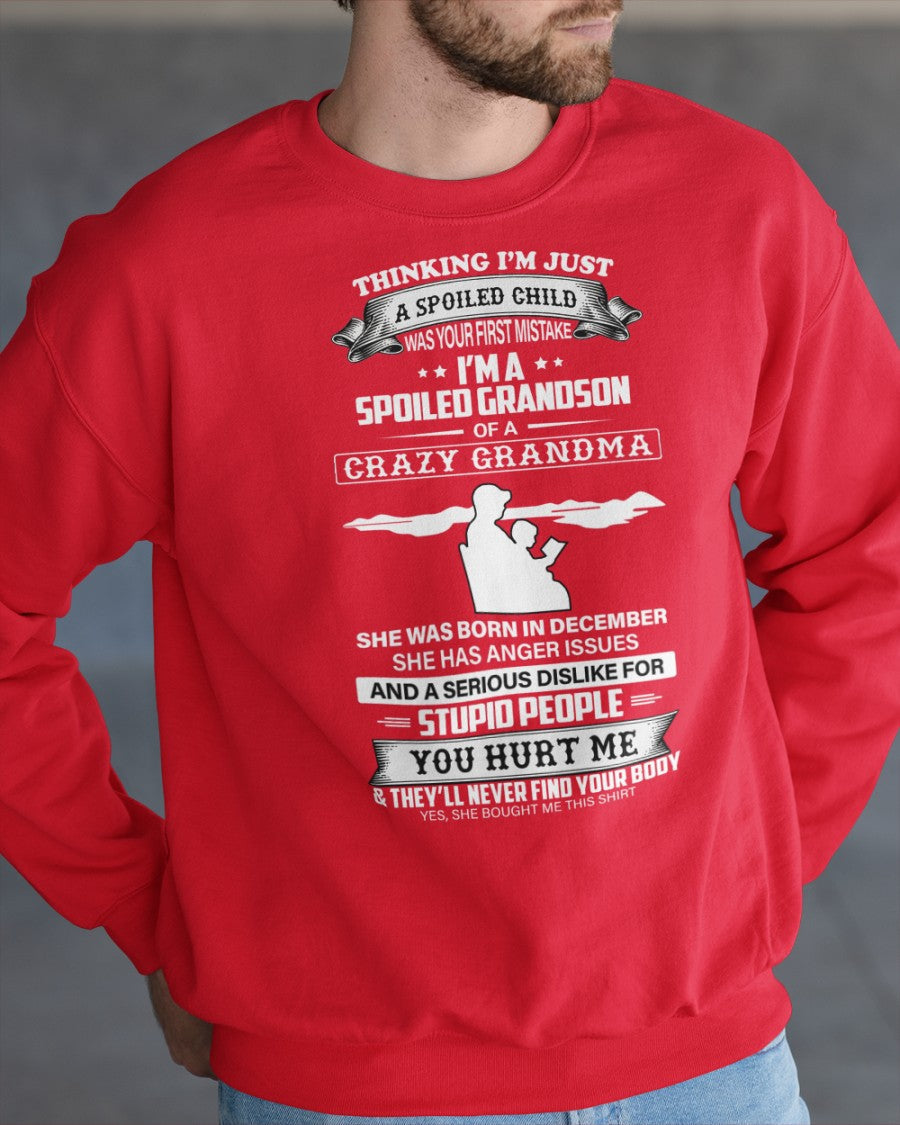 Spoiled by Grandma Shirt December Edition – From Grandma to Grandson virgo12 (SKU-GMS2-12)