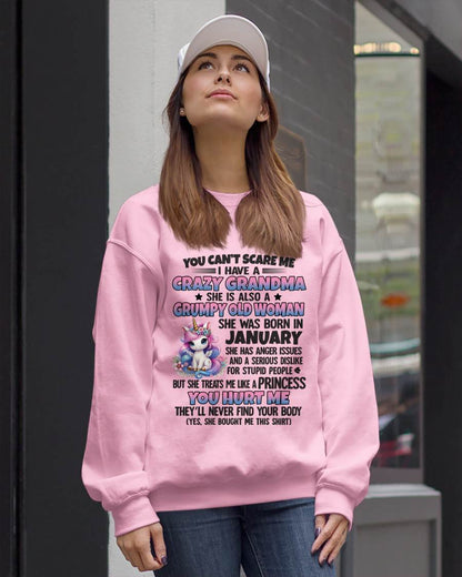 JANUARY - YOU CAN'T SCARE ME - GIFT FROM GRANDMA - virgo01 (SKU09-106-01)