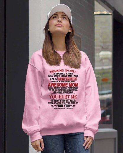 TO MY DAUGHTER - SPOILED DAUGHTER - PERFECT GIFT FOR DAUGHTER - GIFT FROM MOM - virgo00 (SKU10-151-00)
