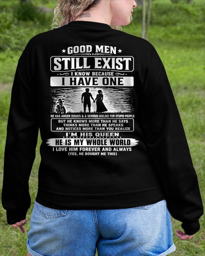GOOD MEN STILL EXIST I KNOW BECAUSE HAVE ONE - Perfect gift for your girlfriend or wife From Husband - virgo00 (SKU2608-562-00)