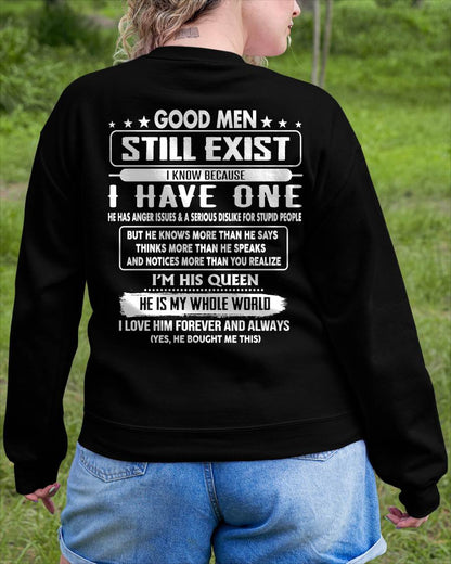GOOD MEN STILL EXIST I KNOW BECAUSE HAVE ONE - GIFT FOR WIFE FROM HUSBAND - virgo00 (SKU2607-174-00)