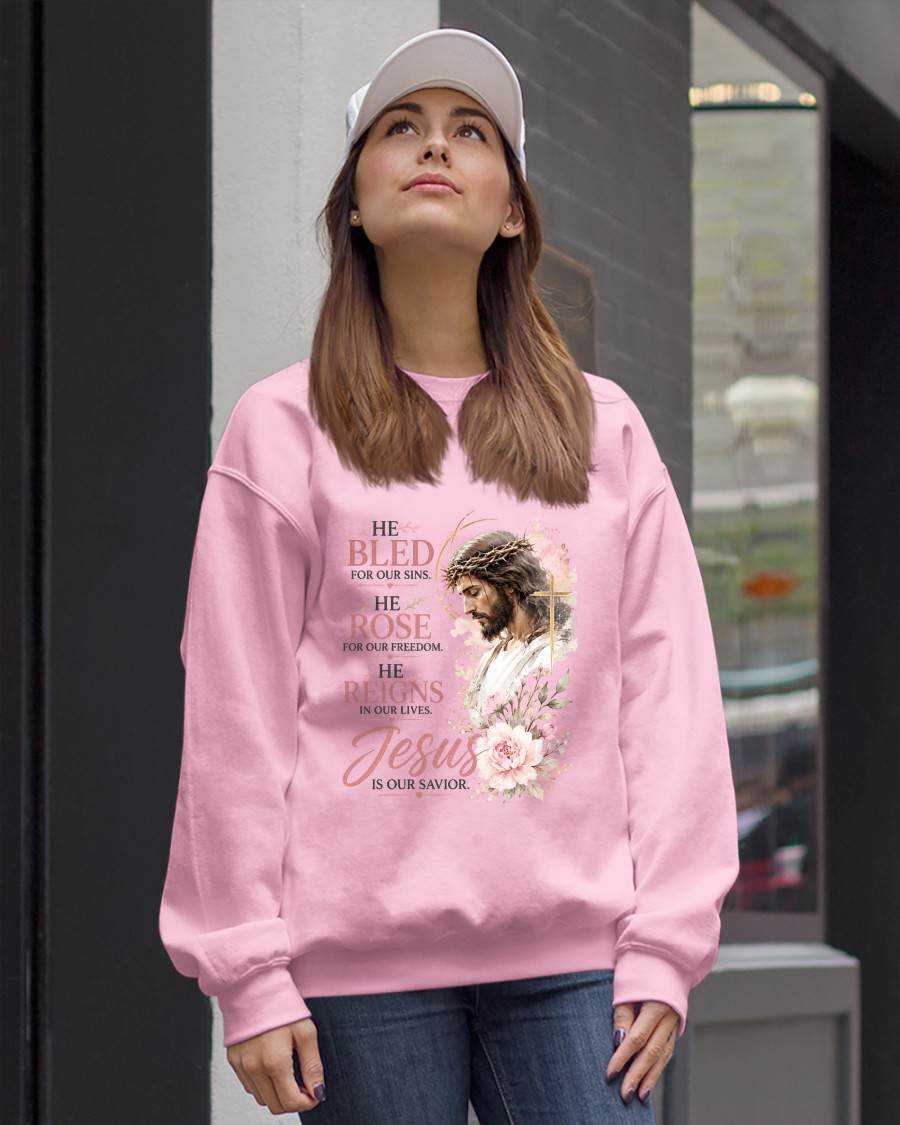 JESUS IS OUR SAVIOR - CHRISTIAN T-SHIRT - FOR WOMEN Virgo00