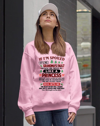 CHRISTMAX T-SHRIT FOR GRANDDAUGHTER - GIFT FROM GRANDMA - virgo00