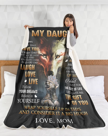 BLANKET FOR DAUGHTER – COMFORT & WARMTH GIFT FROM MOM (SKUB07-113)