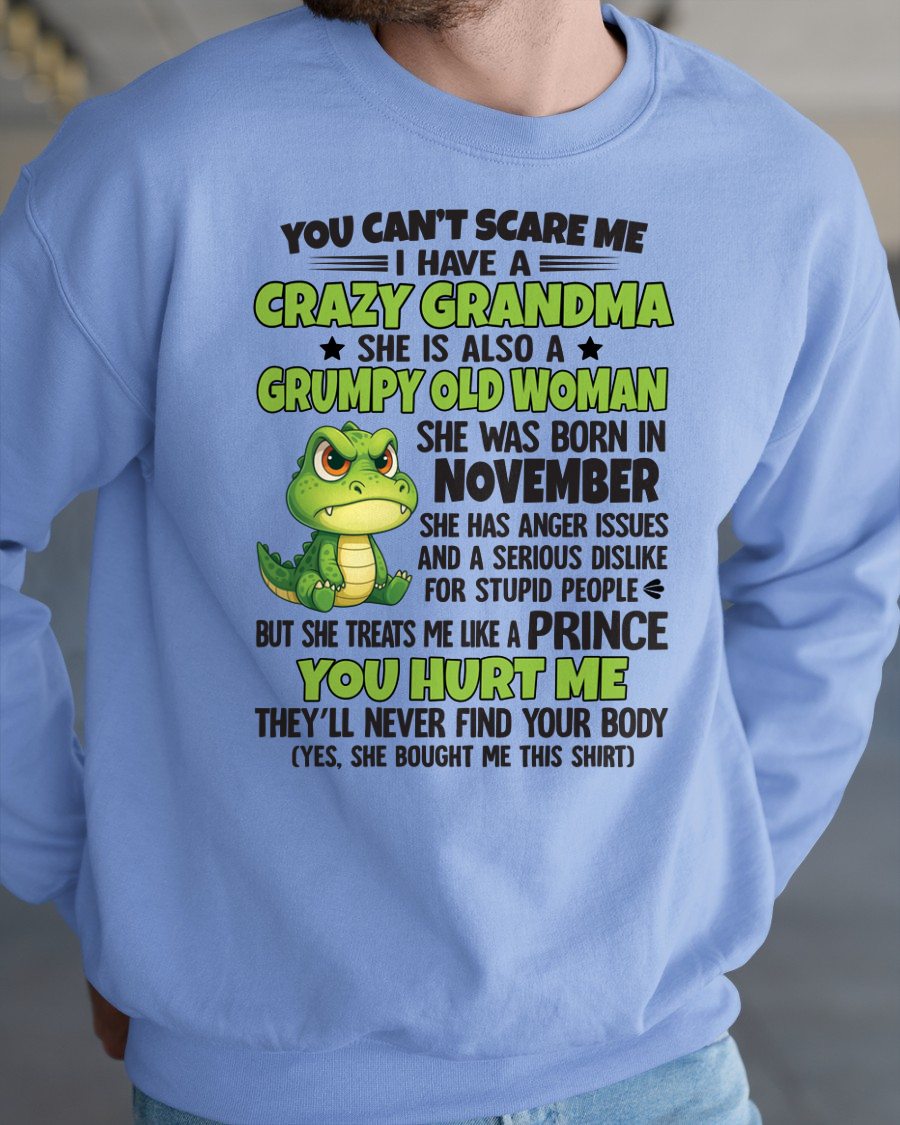 NOVEMBER - YOU CAN'T SCARE ME - FOR GRANDSON - GIFT FROM GRANDMA - virgo11 (SKU09-85-11)