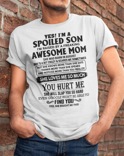 August - Awesome Mom - Perfect Gift For Son From Mom - virgo08 (SKU-SPW-08)