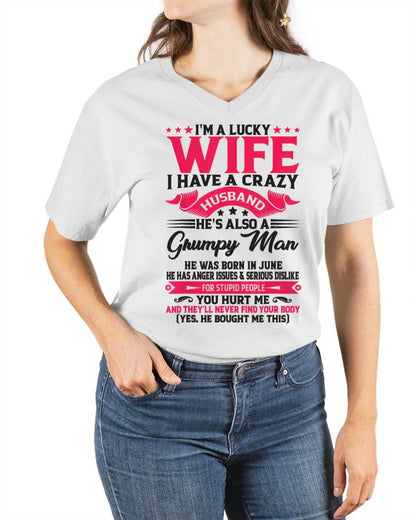 JUNE - TO MY WIFE - I'M A LUCKY WIFE - GIFT FROM HUSBAND - Virgo06 (SKU10-136-06)