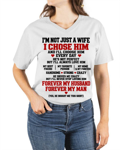 SHIRT I'M NOT JUST A WIFE - FROM HUSBAND - TO MY WIFE - Virgo00 (SKU2609-78)