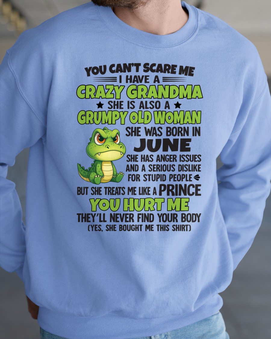 JUNE - YOU CAN'T SCARE ME - FOR GRANDSON - GIFT FROM GRANDMA - virgo06 (SKU09-85-06)