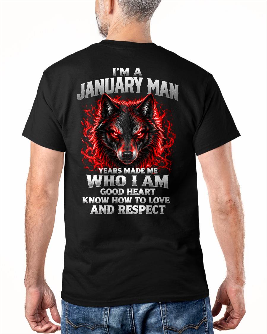 JANUARY SHIRT I Know How To Love And Respect - For Men - Virgo01 (SKU2610-186-01)