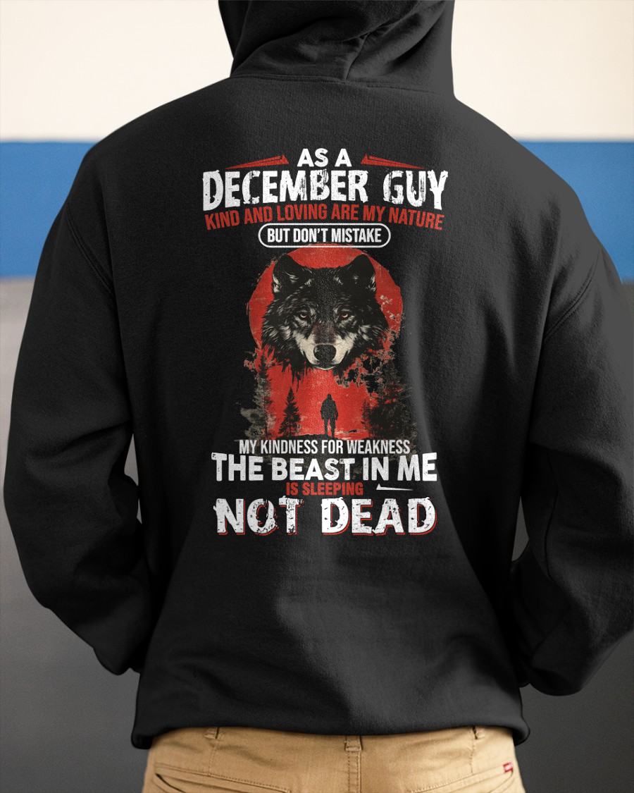 DECEMBER - KIND AND LOVING ARE MY NATURE - BIRTHDAY T-SHIRT FOR MEN - Virgo12 (SKU26T-01-17-12)