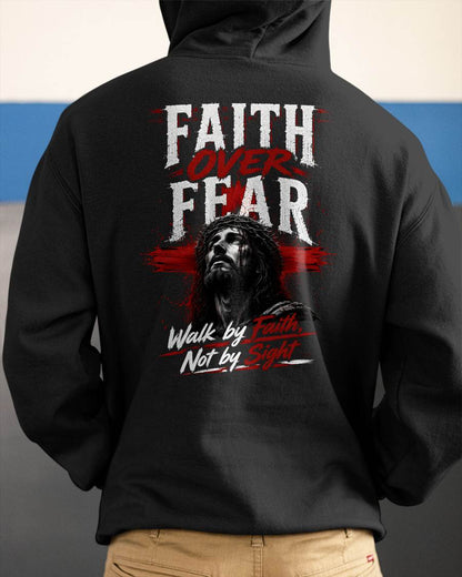 FAITH OVER FEAR - CHRISTIAN T-SHIRT - FOR MEN Virgo00 (SKU2608-76)