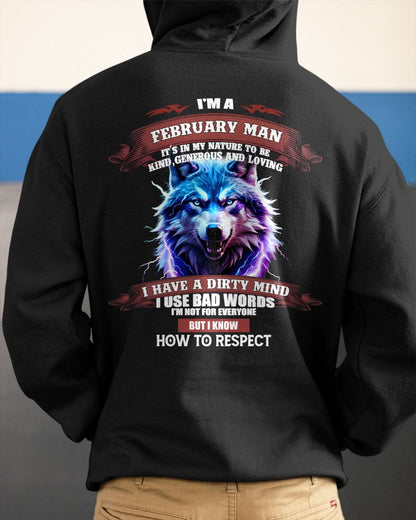 FEBRUARY - KNOW HOW TO RESPECT - BIRTHDAY T-SHIRT FOR MEN - Virgo02 (SKU12-312-02)