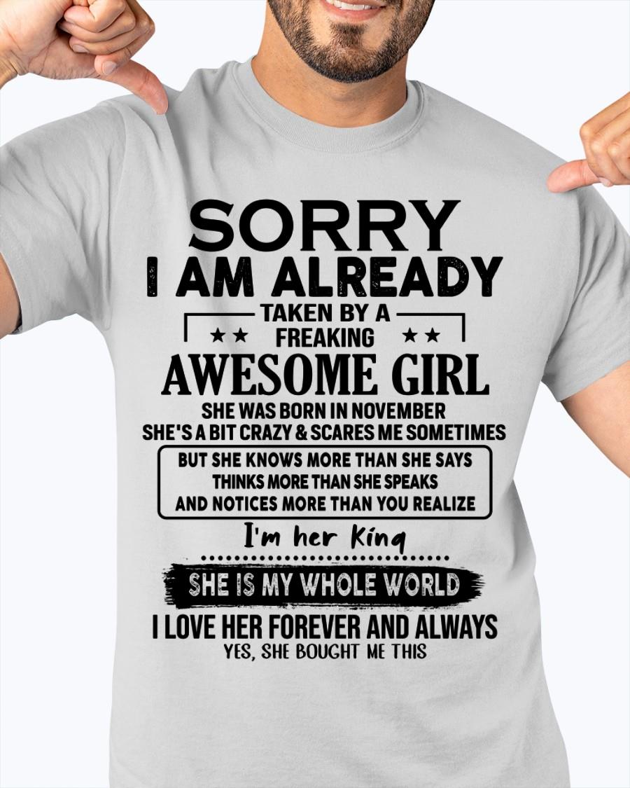 November - Awesome Girl born in November - Special gift for your boyfriend - From Wife Virgo11 (SKU.AT16)