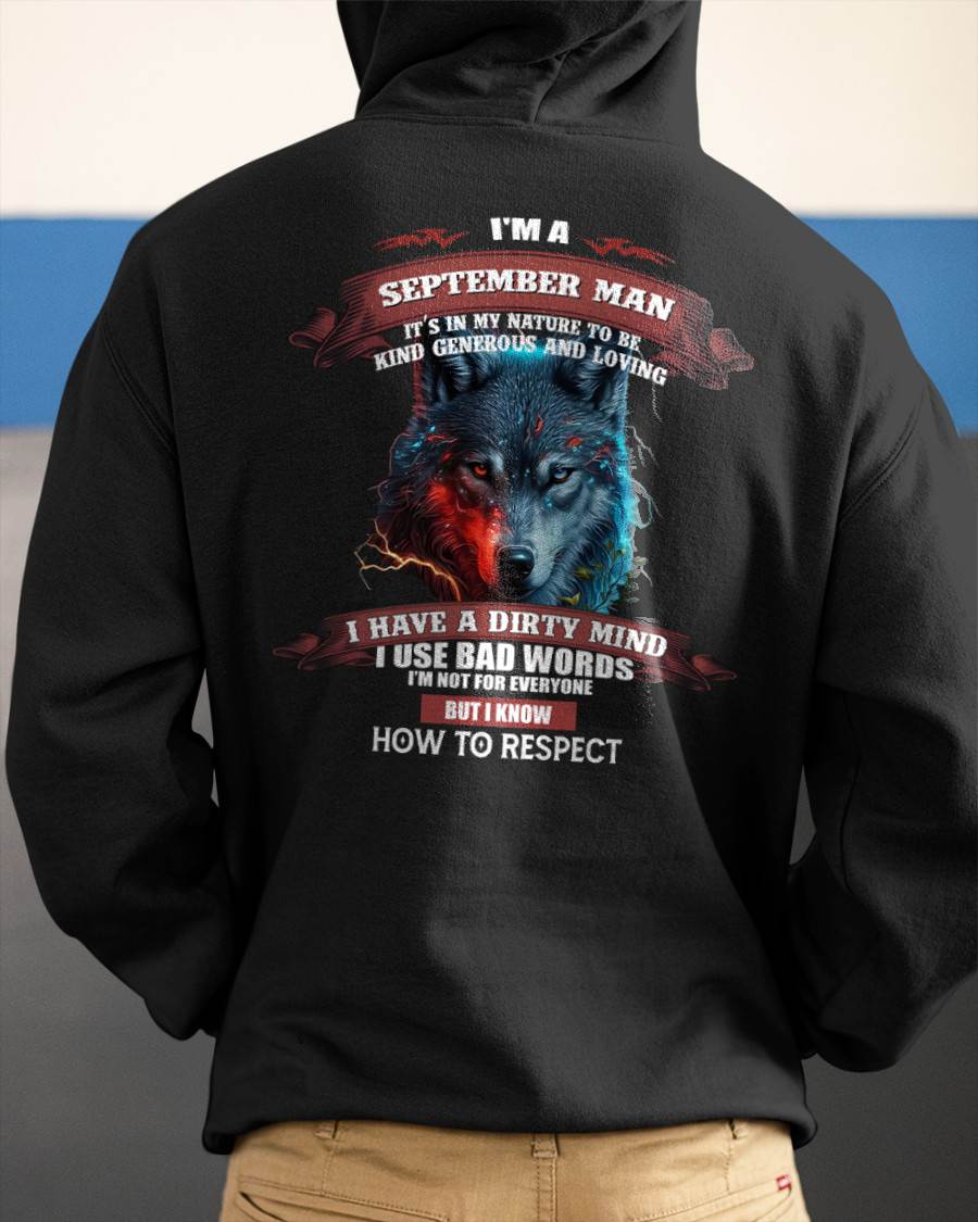 SEPTEMBER - KNOW HOW TO RESPECT - BIRTHDAY T-SHIRT FOR MEN - Virgo09 (SKU12-162-09)