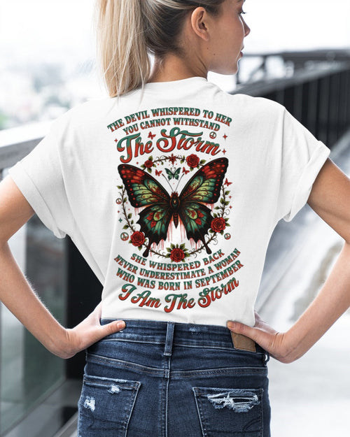 The Devil Whispered to Her – I Am the Storm September Woman Shirt - Virgo09 FMA (SKU10-72-09)