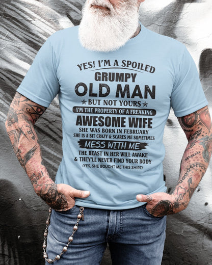 Awesome wife February - Perfect gift for your husband from wife - Virgo02 (SKU96-68-02)