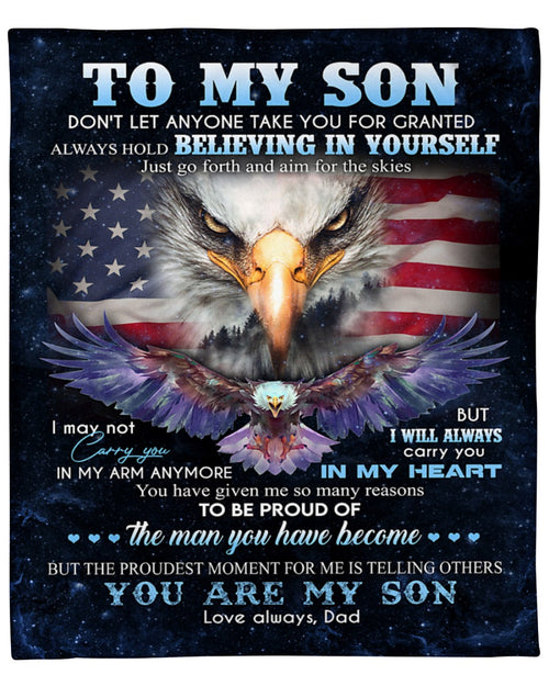 Special gift for Son - blanket - from dad (SKUB06-93)