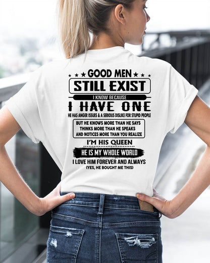 GOOD MEN STILL EXIST I KNOW BECAUSE HAVE ONE - GIFT FOR WIFE FROM HUSBAND - virgo00 (SKU2608-399-00)