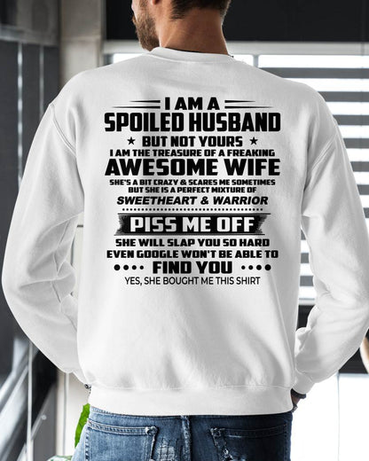 I AM THE TREASURE OF A FREAKING AWESOME WIFE - FROM WIFE - virgo00 (SKU2604-308-00)