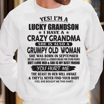 SEPTEMBER - LUCKY GRANDSON OF CRAZY GRANDMA -  FROM GRANDMA - virgo09 (SKU10-173-09)