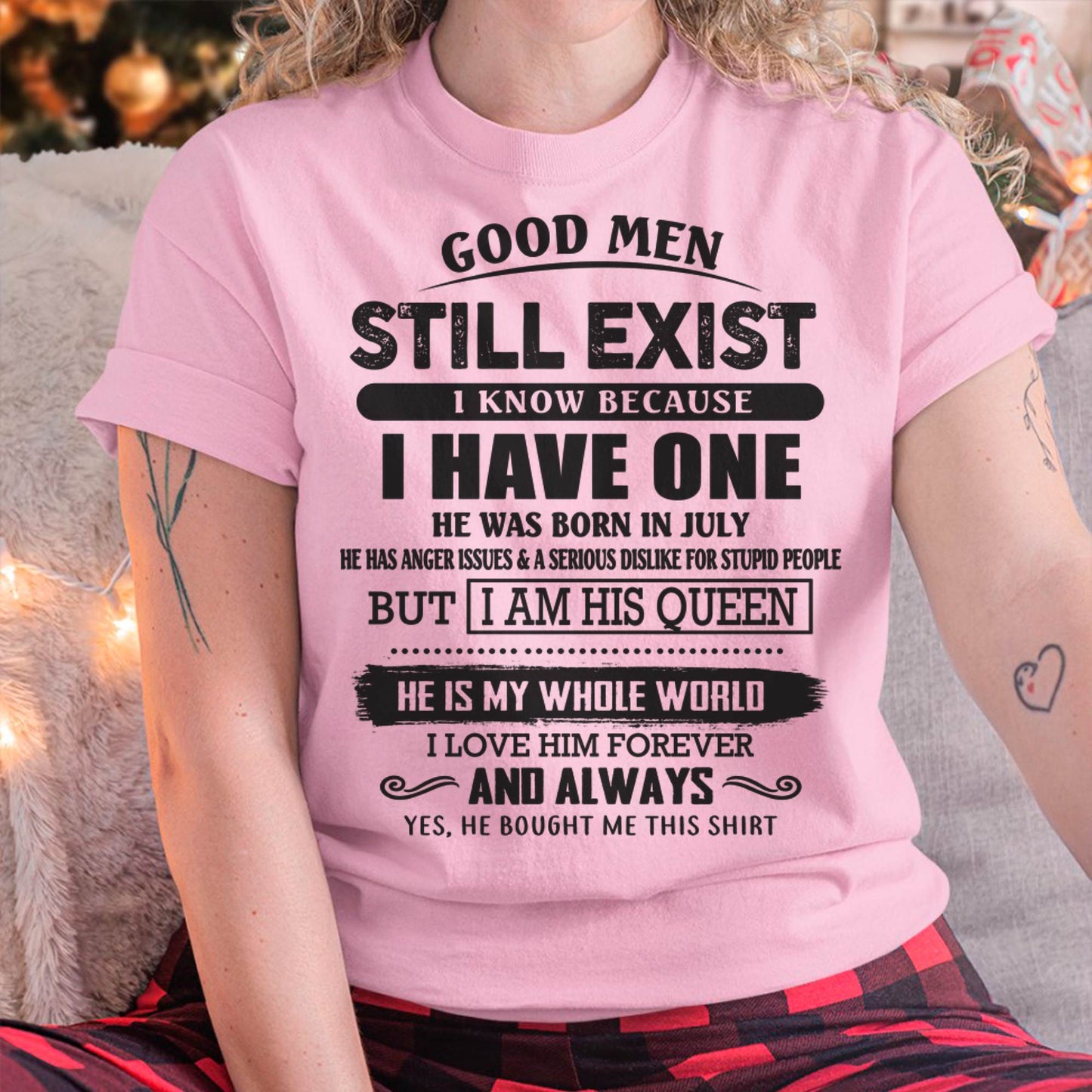 July - Good Men Still Exist - Perfect Gift For Girlfriend, Wife From Husband - Virgo07 (SKU07-166-07)