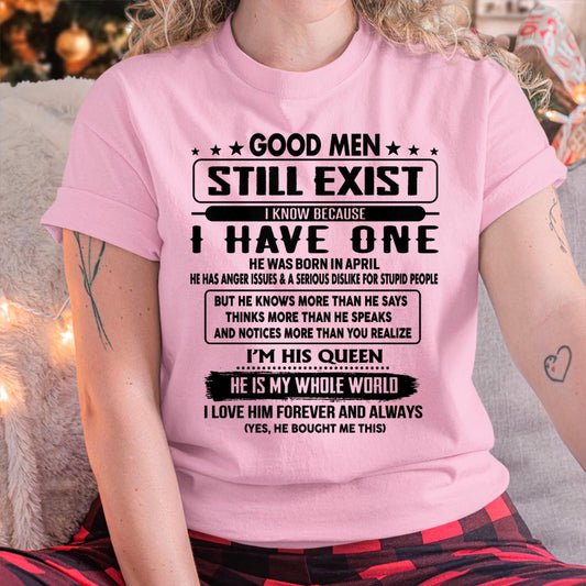 April - Good men Still Exist - gift for your girlfriend, wife from Husband - Virgo04 (SKU-GM-04)