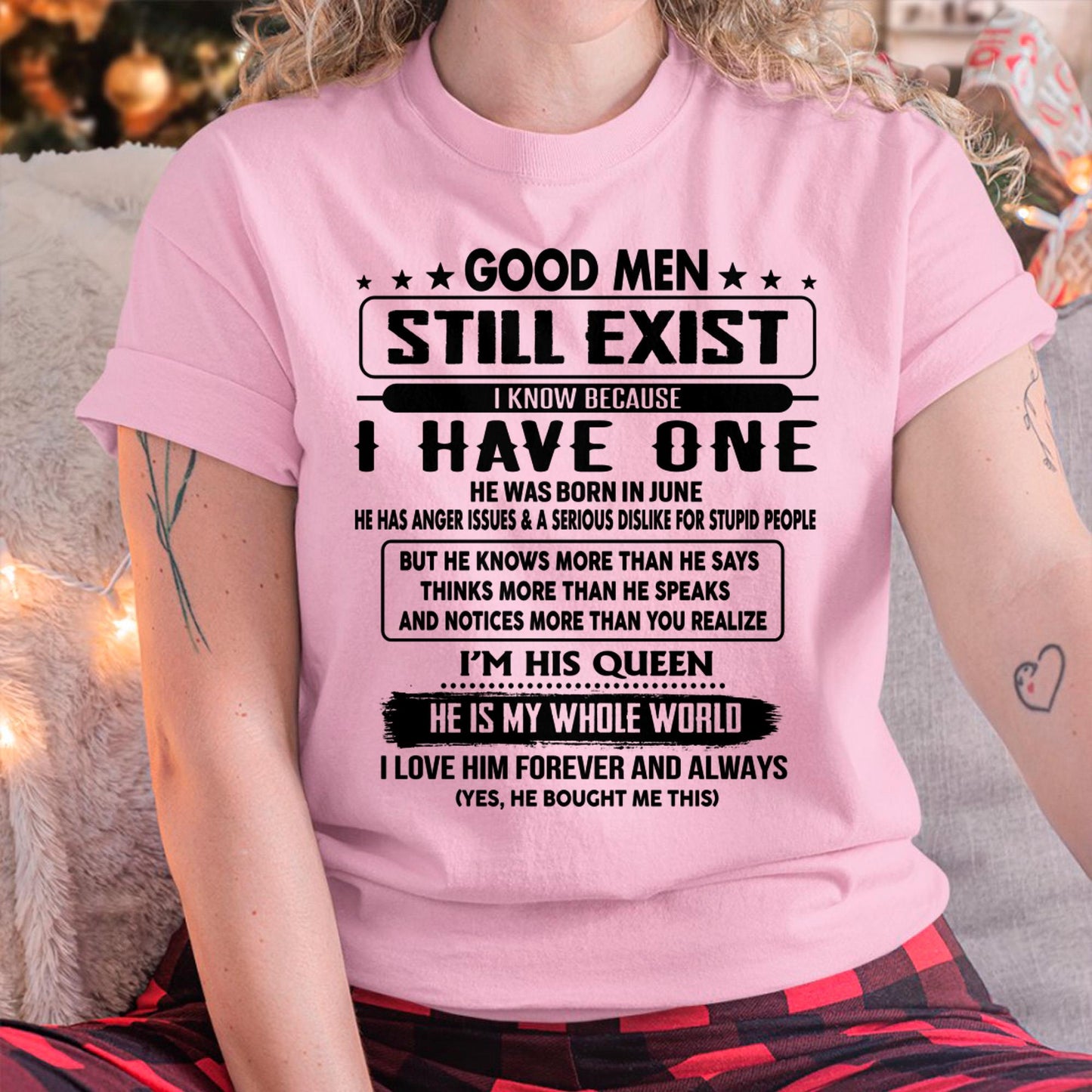 June - Good men Still Exist - gift for your girlfriend, wife from Husband - Virgo06 (SKU-GM-06)