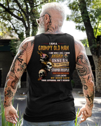 Grumpy Old Man T-Shirt - Funny Skull Anger Issues Tee - Perfect Gift For Men Virgo00 (SKU08-67-00)