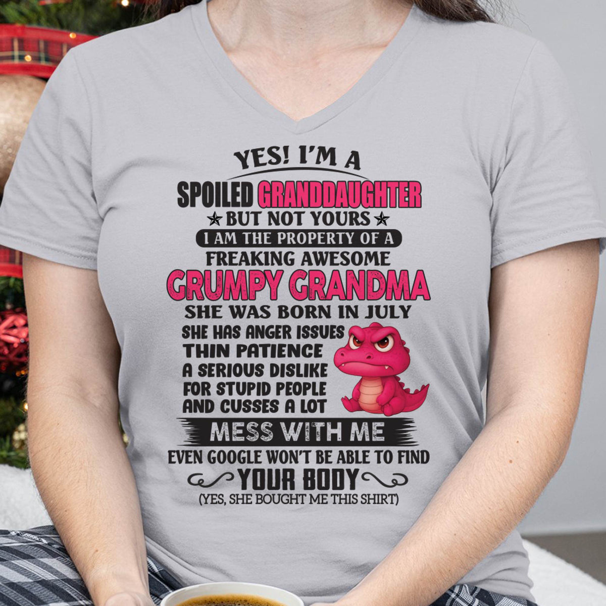 JULY - YES, I'M A SPOILED GRANDDAUGHTER - GIFT FROM GRANDMA - DTSM07 (SKU09-96-07)