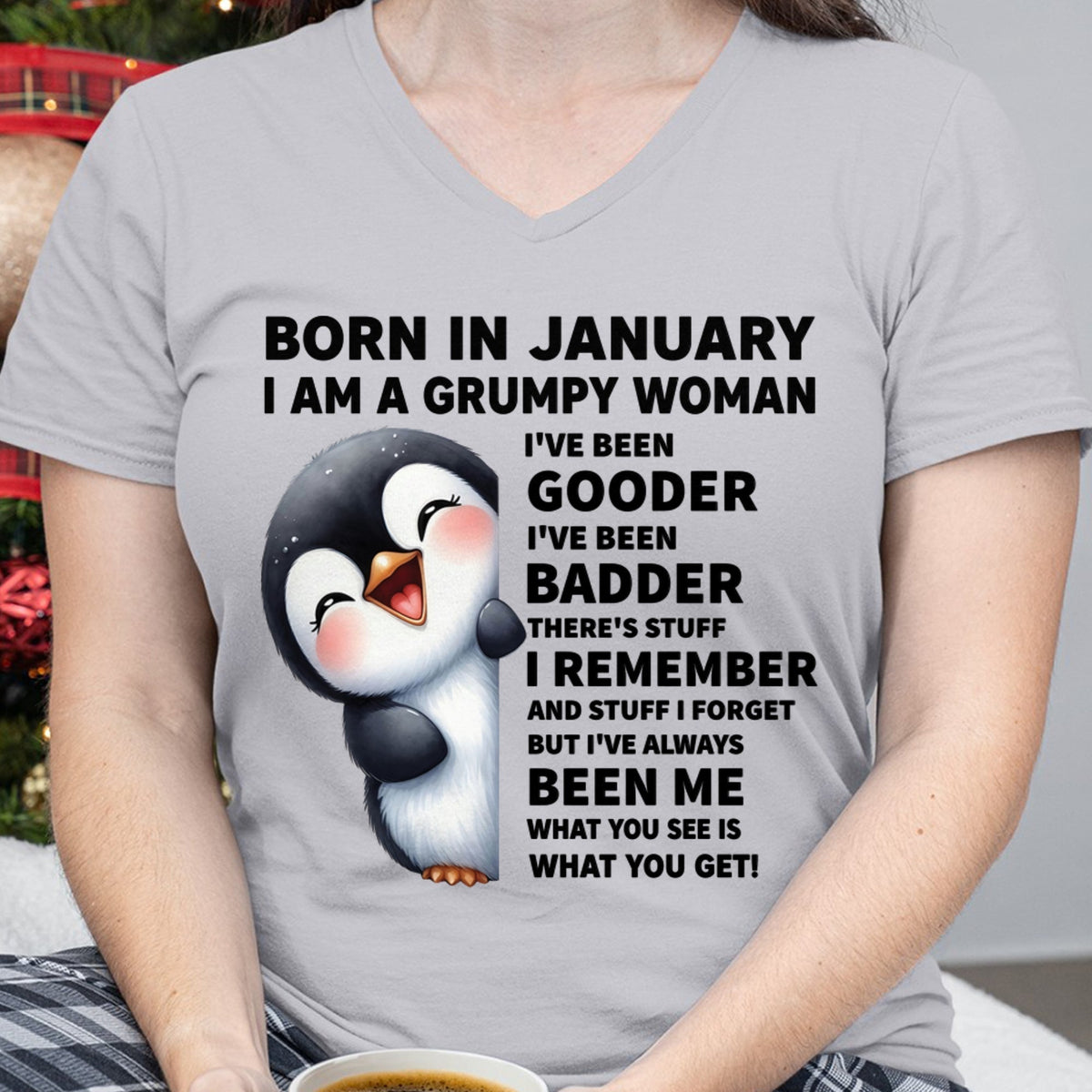 BORN IN JANUARY I AM A GRUMPY WOMAN Virgo01 FMA (SKU09-95-01)